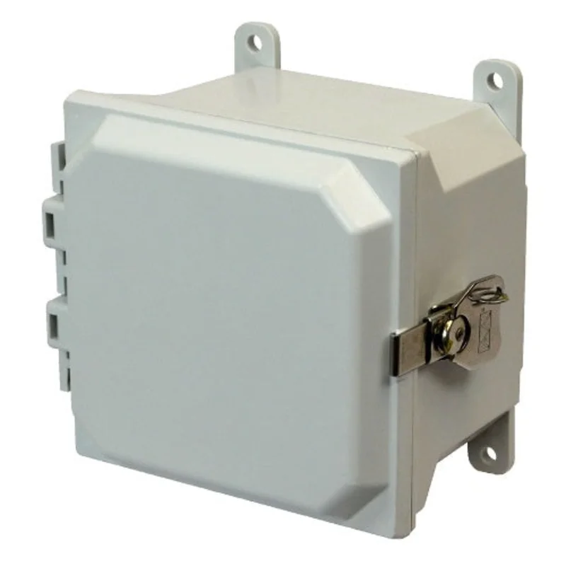 4 Inch Depth Lockable Twist Latch Fiberglass Enclosure AMU664T