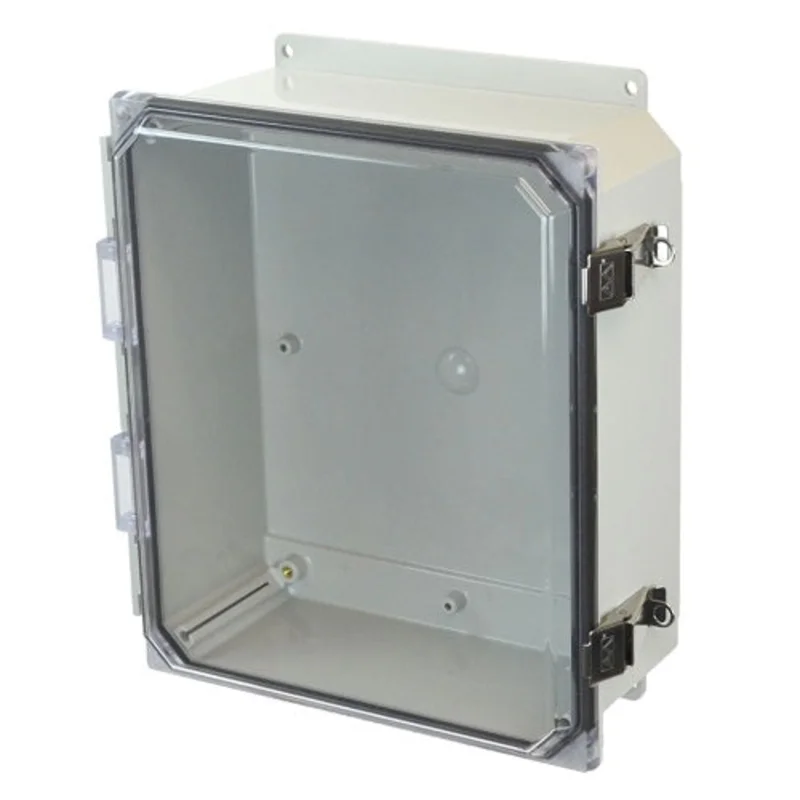 4 Inch Depth Polycarbonate Enclosure with Clear Covers AMP1204CCLF