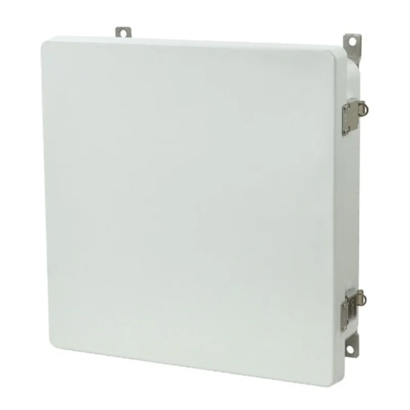 4 Inch Depth Stainless Steel Lockable Snap Latch Fiberglass Enclosure AM1224L