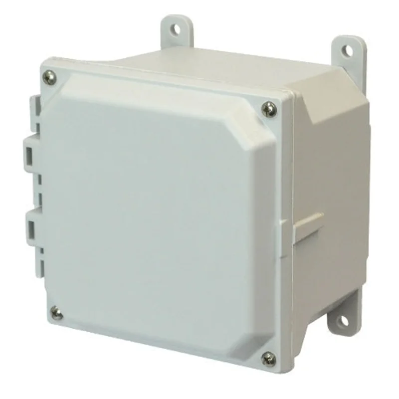 4 Inch Depth ULTRALINE AMU Series JIC Size Fiberglass Enclosure AMU664