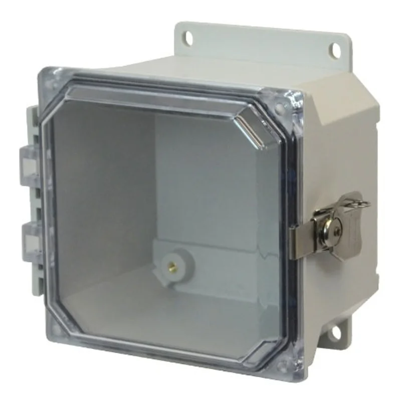 4 Inch Depth Window JIC Size Non Metallic Enclosure with Clear Covers AMU664CCTF