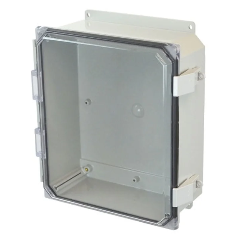 4 Inch Depth Window JIC Size Polycarbonate Enclosure with Clear Covers AMP1204CCNLF