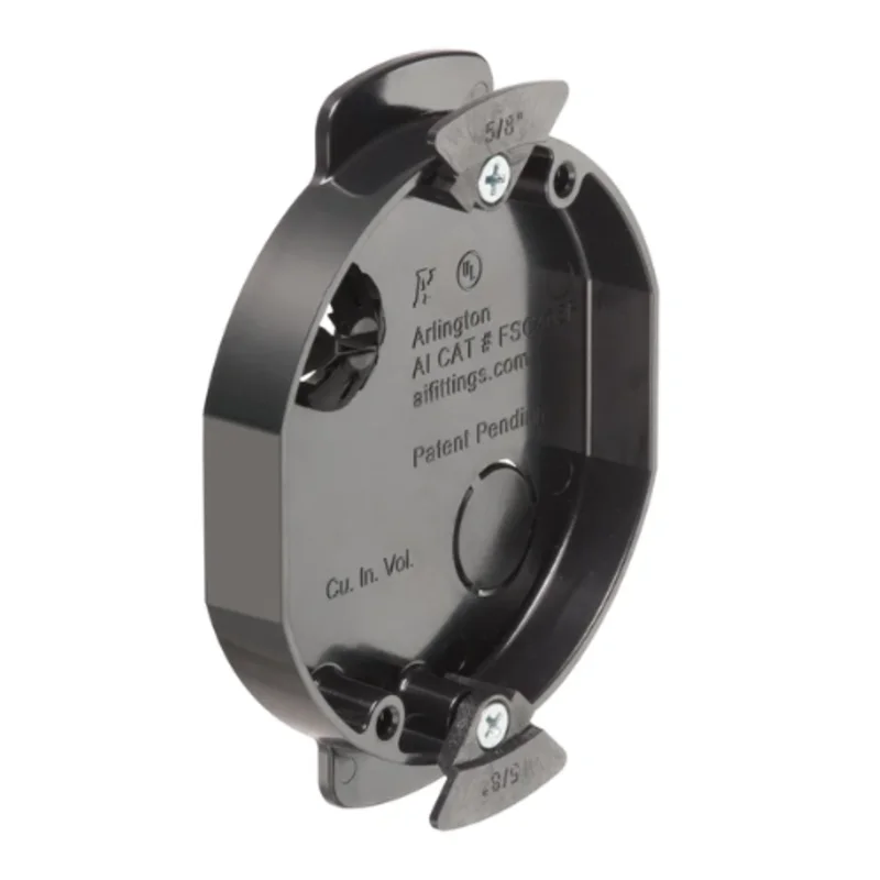 4 Inch Diameter Black Low Profile Mounting Box for Sconces FSC405R
