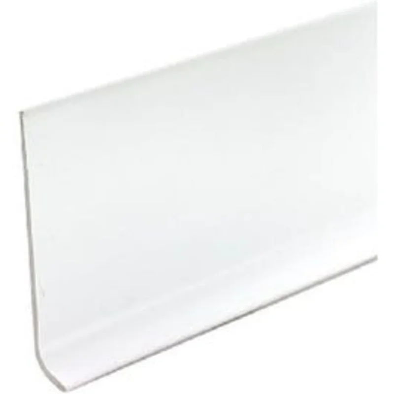 4-Inch x 4-Ft. Snow White Vinyl Wall Base