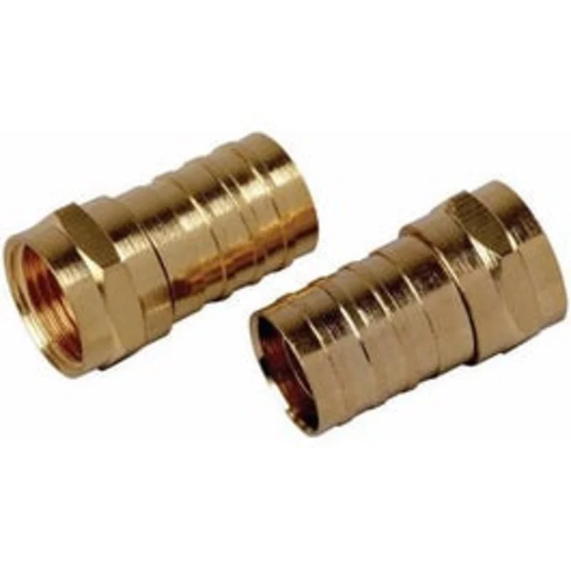 4-Pack RG6U Coaxial "F" Connector