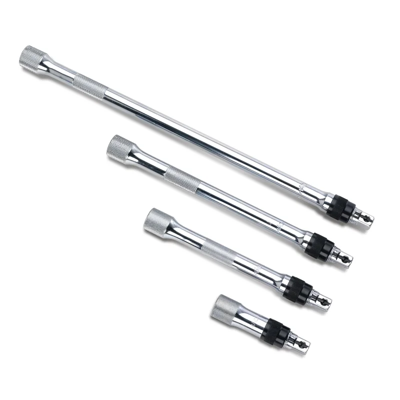 4-PC. 3/8" Drive Knurled Locking Extension Set