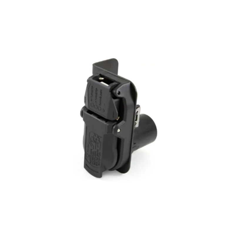 4 Way Horizontal Mount Combo Trailer Connector Socket 101431