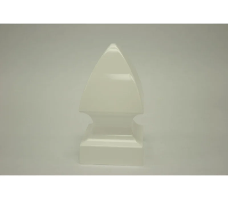 4" White Gothic Cap