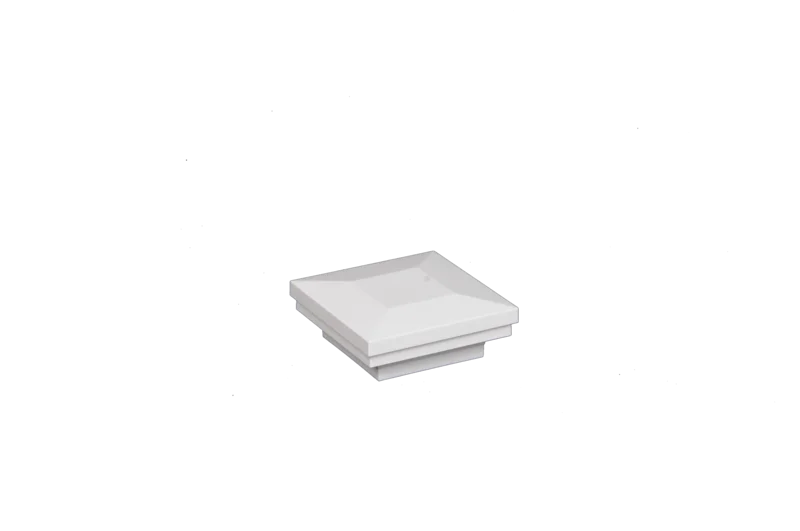 4" x 4" Designer Ornamental Post Cap (Box of 6) White