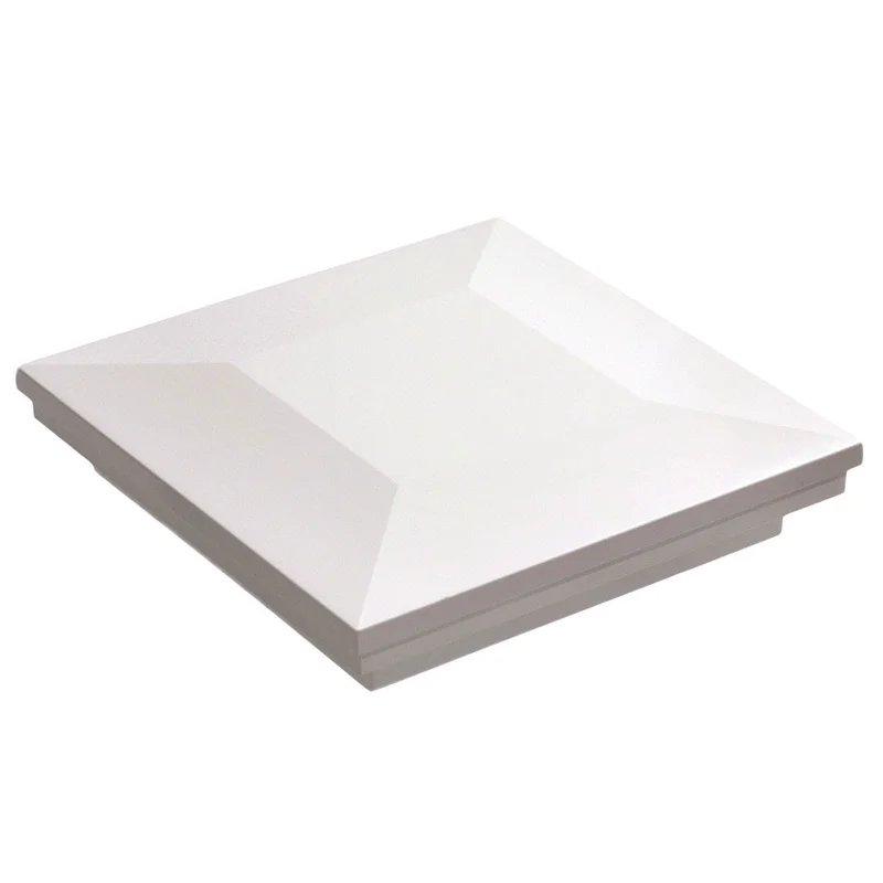 4" x 4" Ornamental Downward Low Voltage Post Cap Light (Box of 6) White