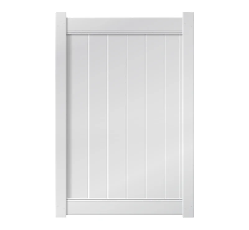 4 x 6 White Single Swing Vinyl Gate