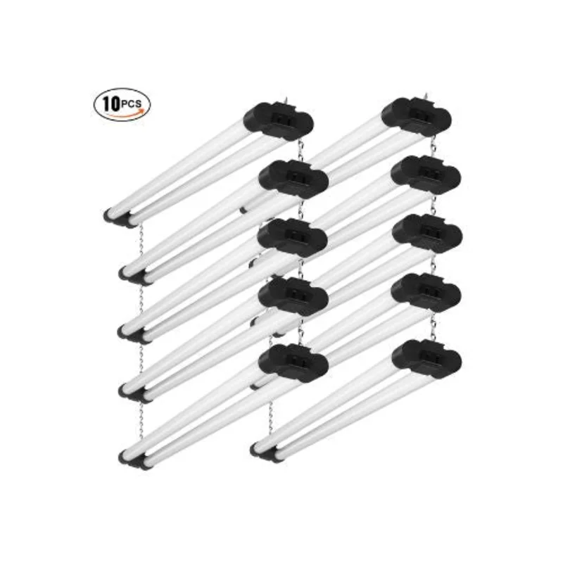 40W Bright 4-Foot LED Utility Ceiling Shop Lights Surface & Hanging Mount Kit