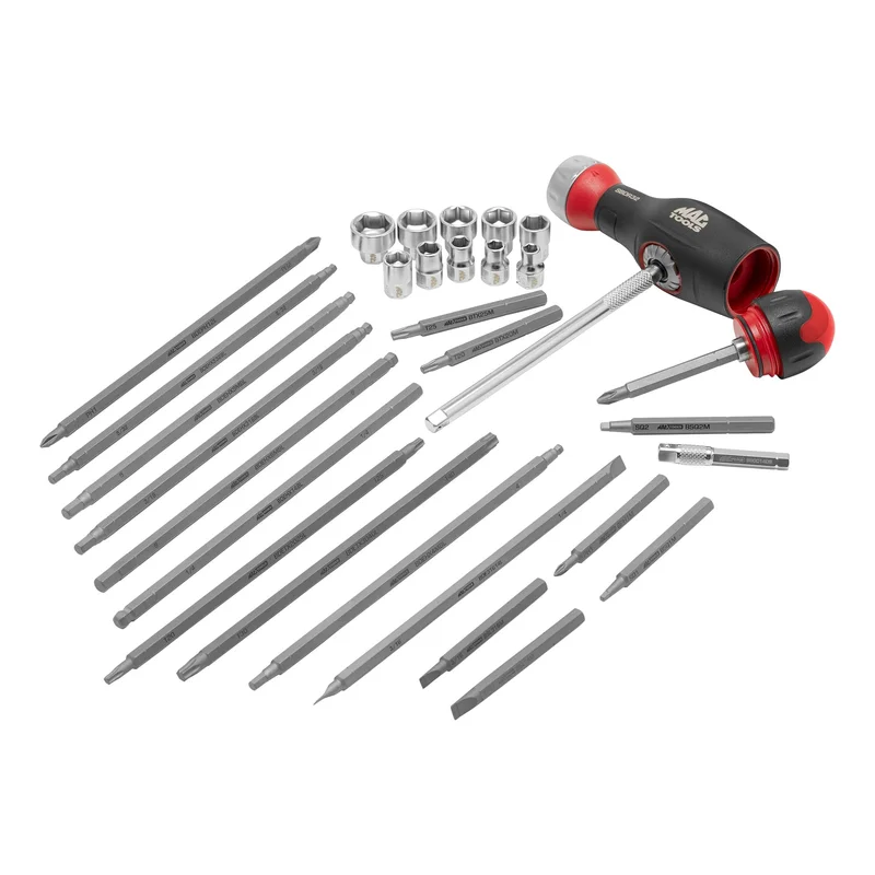 41-PC. Dual Ratcheting Screw & Nut Driver Set