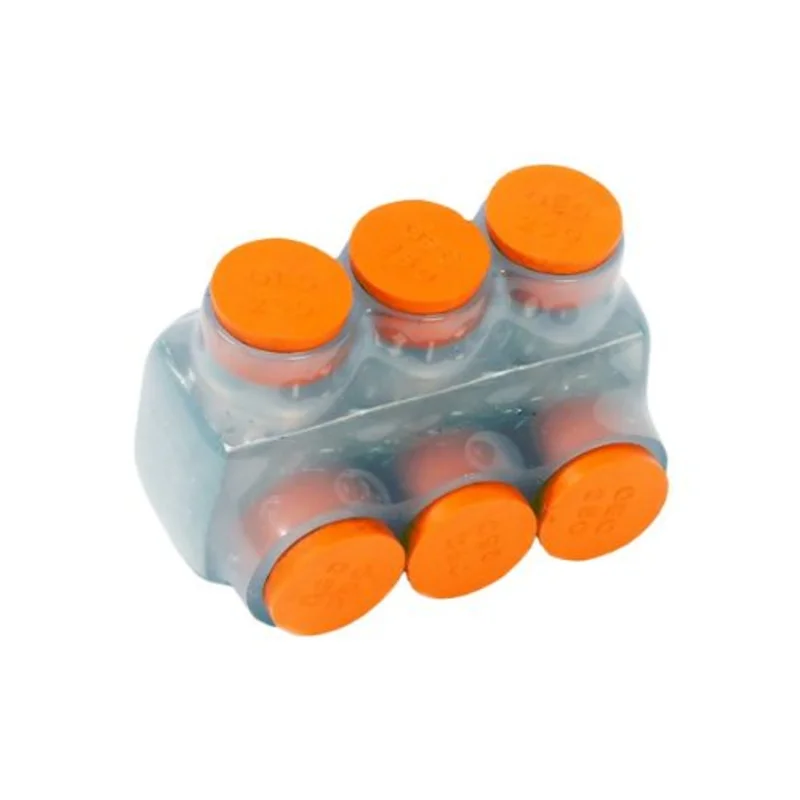414 AWG 3 Port Insulated Multi-Wire Terminal Connector Clear 97450