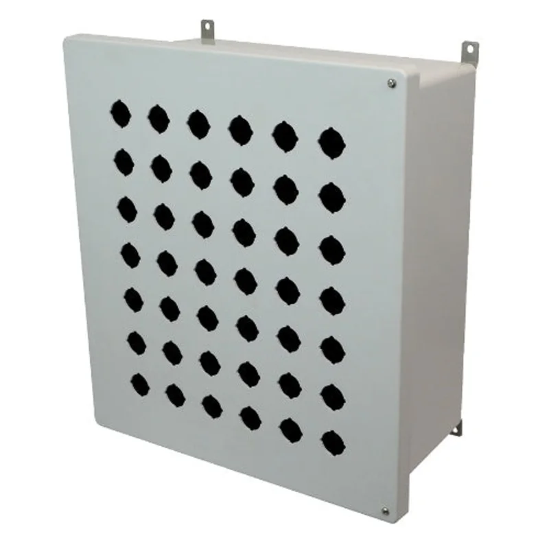 42 Holes AM Series Non Metallic Polyester Push Button Enclosure AM1868HP42