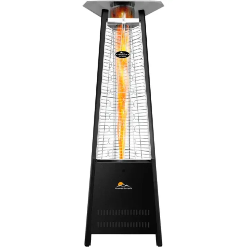42000 BTU Triangle Boost Flame Tower Heater Hammered Black OH-BL42-6M