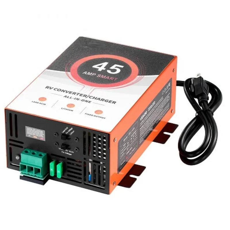 45 Amp 110V AC to 12V DC RV Converter Battery Charger