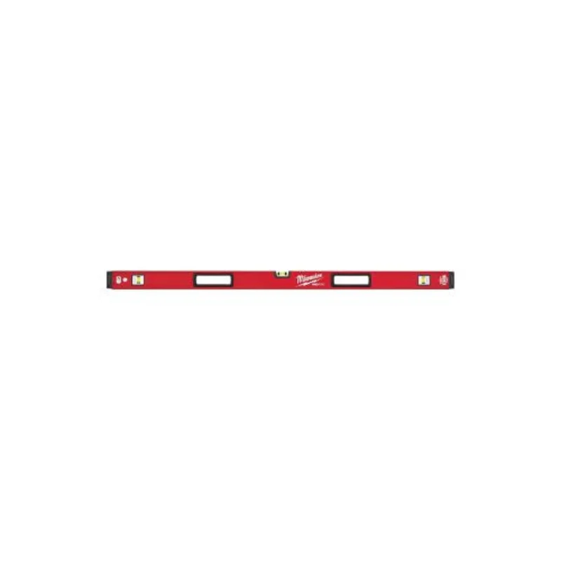 48 Inch Heavy Duty Magnetic Construction Box Beam Level Red MLBXM48