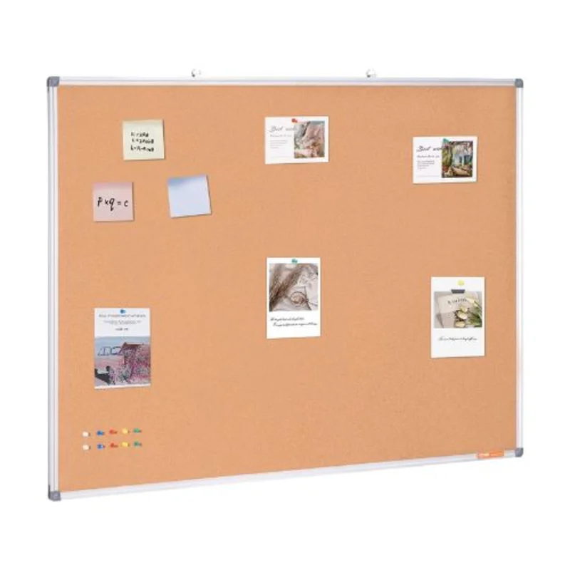 48"x36" Large Cork Board Wall-Mounted Bulletin Board for School Home Office