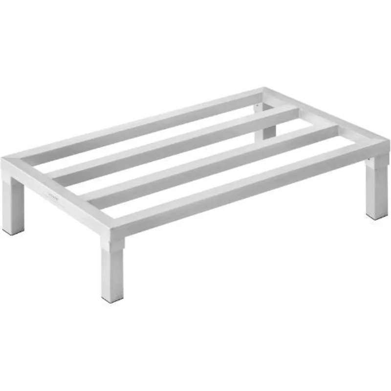 48In Aluminum Dunnage Rack 1800 lbs Capacity  All-Welded for Restaurants Kitchens and Garages (Welded Design)