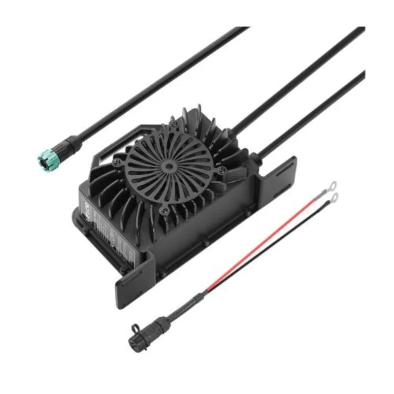 48V 18A Lithium Battery Charger with Waterproof Connector,AC-DC LiFePO4 Smart Charger