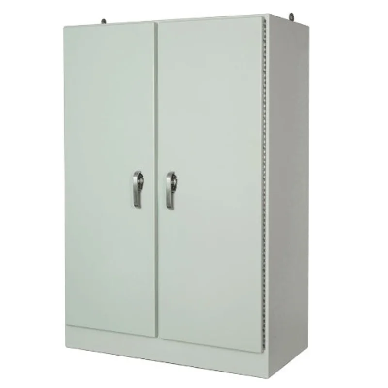 49 Inch Width NEMA 4X Wall Mount Free Standing Fiberglass Enclosure AM724925FSDD
