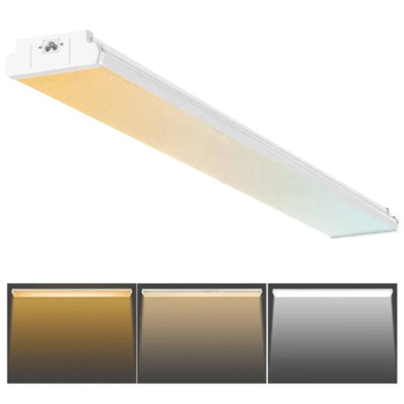 4FT LED Wraparound Light 50W 5500LM Flush Mount Shop Light 3000K/4000K/5000K Adjustable FCC Listed