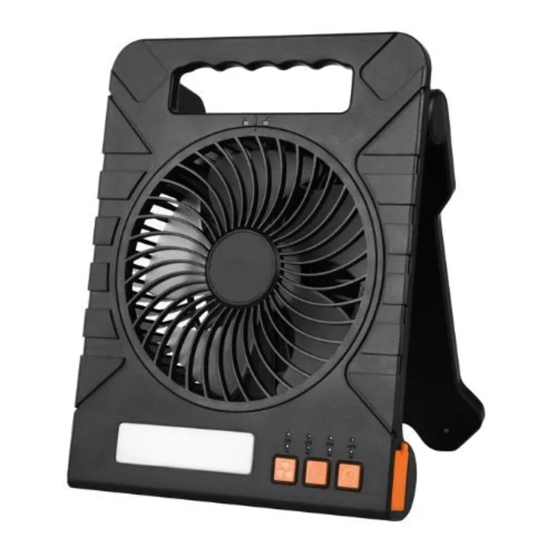4W 7 Portable Cordless Integrated 10000mAh Rechargeable Solar LED Lantern Fan