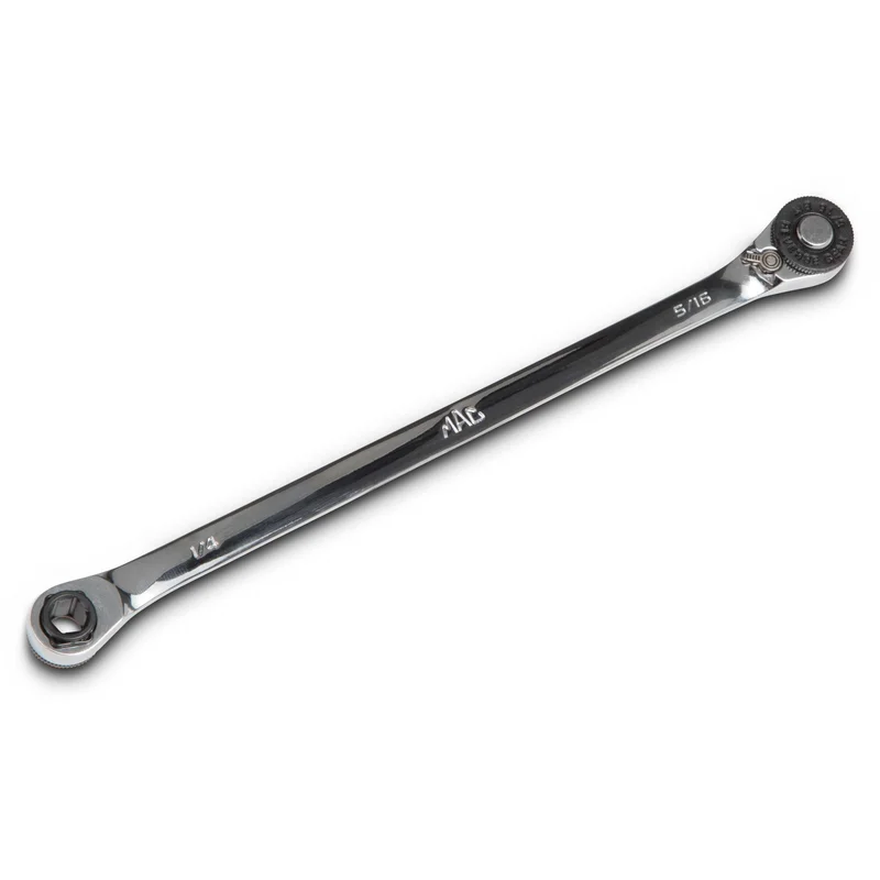 5/16" Hex Drive x 1/4" Hex Drive Dual-Sided Bit Ratchet