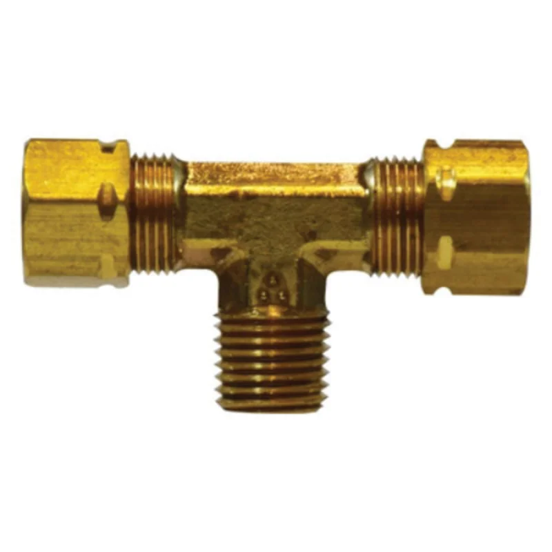 5/16 Inch Compression 5/16 Inch 1/8 Inch Male NPTF Captive Sleeve Branch Tee with 26004 Nut 26293