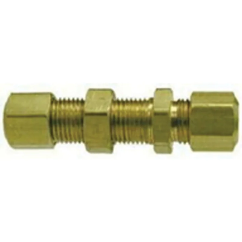 5/16 Inch Compression 5/16 Inch Durable Precision Bulkhead Union Brass 18089