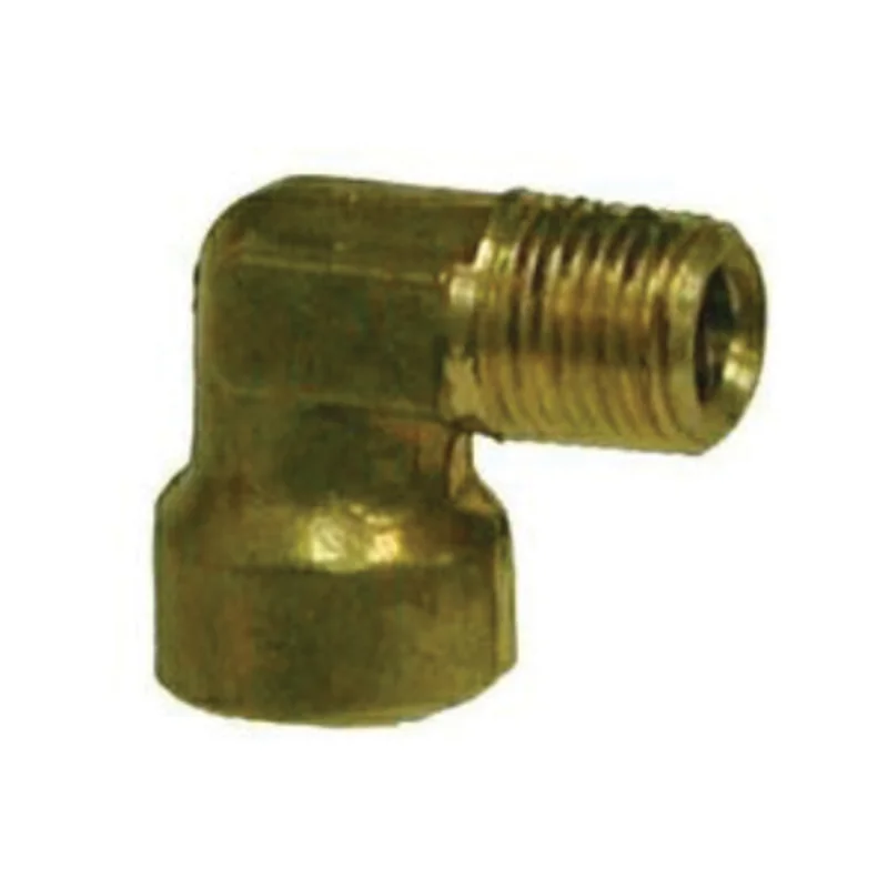 5/16 Inch Threaded 1/8 Inch 0.75 Inch MIP Male Iron Pipe Elbow Brass 16131