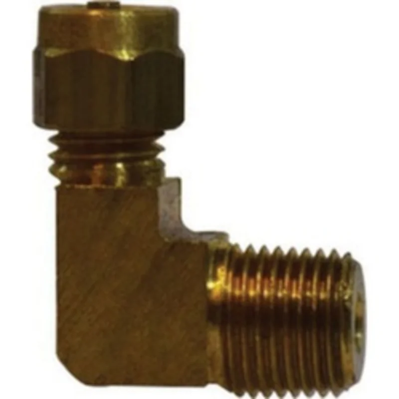 5/32 Inch Tube OD 1/8 Inch MPT Elbow Connector Brass 38718