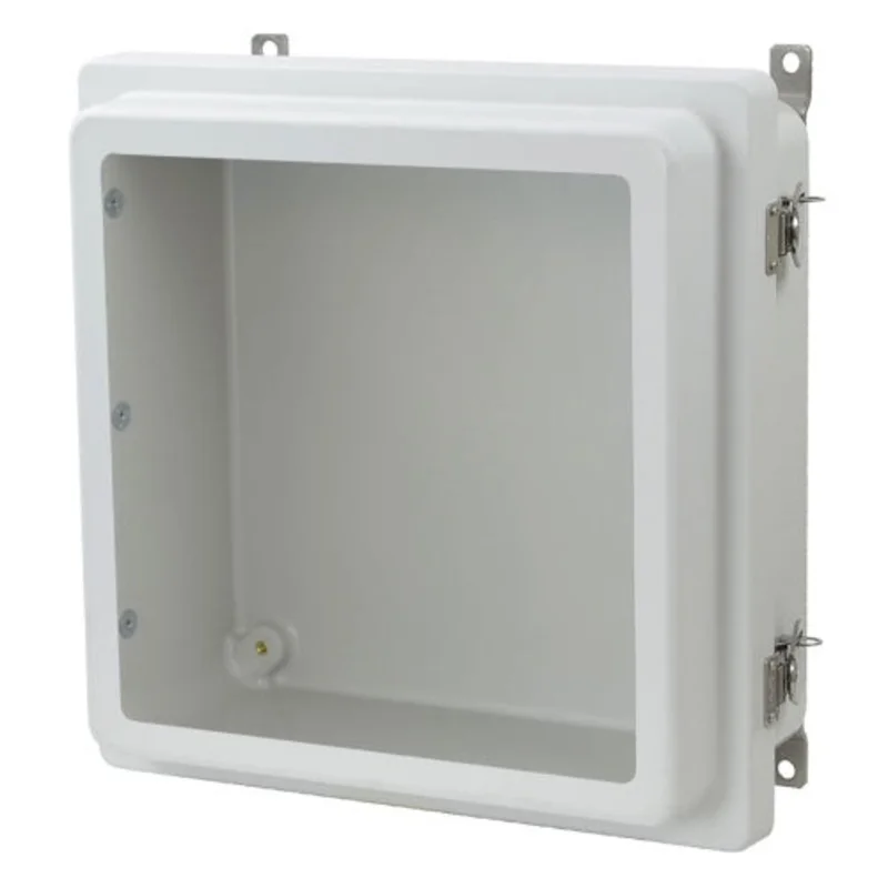 5.75 Inch Depth Padlocking Twist Fiberglass Enclosure with Window AM1224RTW