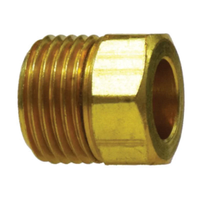 5/8" Male Inverted Flared Brass Hex Nut 12019