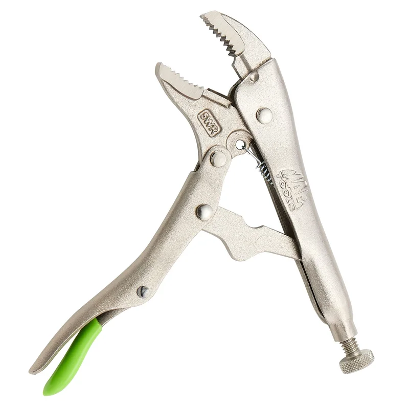 5" Curved Jaw Trigger Release Locking Pliers - Green