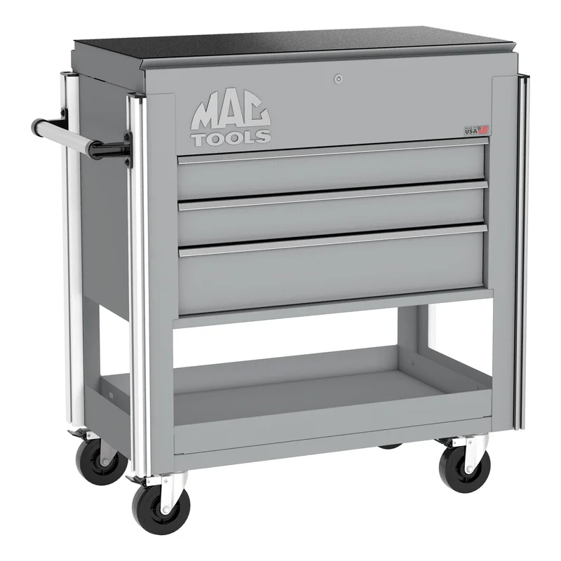 5-Drawer Utility Cart w/ Full Lid - Mica Gray