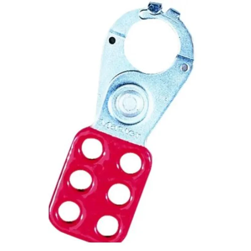 5 in Safety Lockout Hasp 6 Padlocks Aluminum Red 44-800 (Pack of 3)
