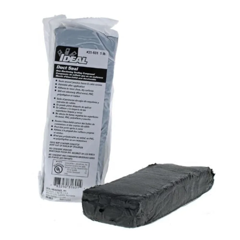 5 lb Moisture Air Barrier Duct Seal Compound Dark Gray 31-605