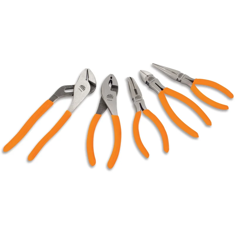 5-PC. Combination Pliers Set - Orange