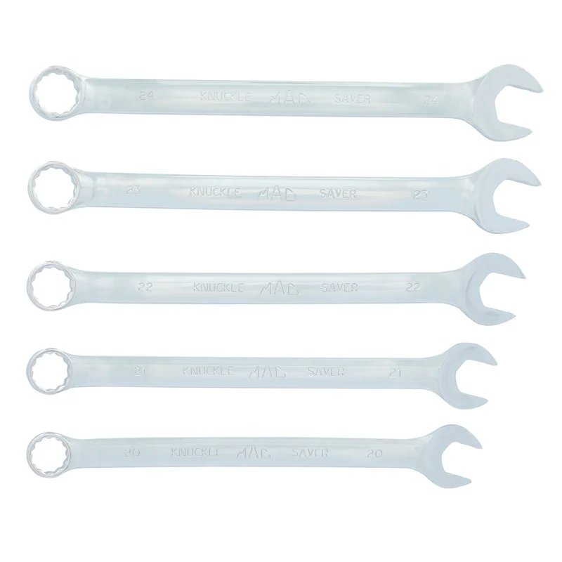 5-PC. Knuckle Saver Metric Combination Wrench Set