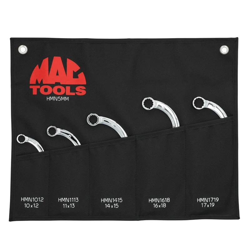 5-PC. Metric Half-Moon Wrench Set - 12-PT.