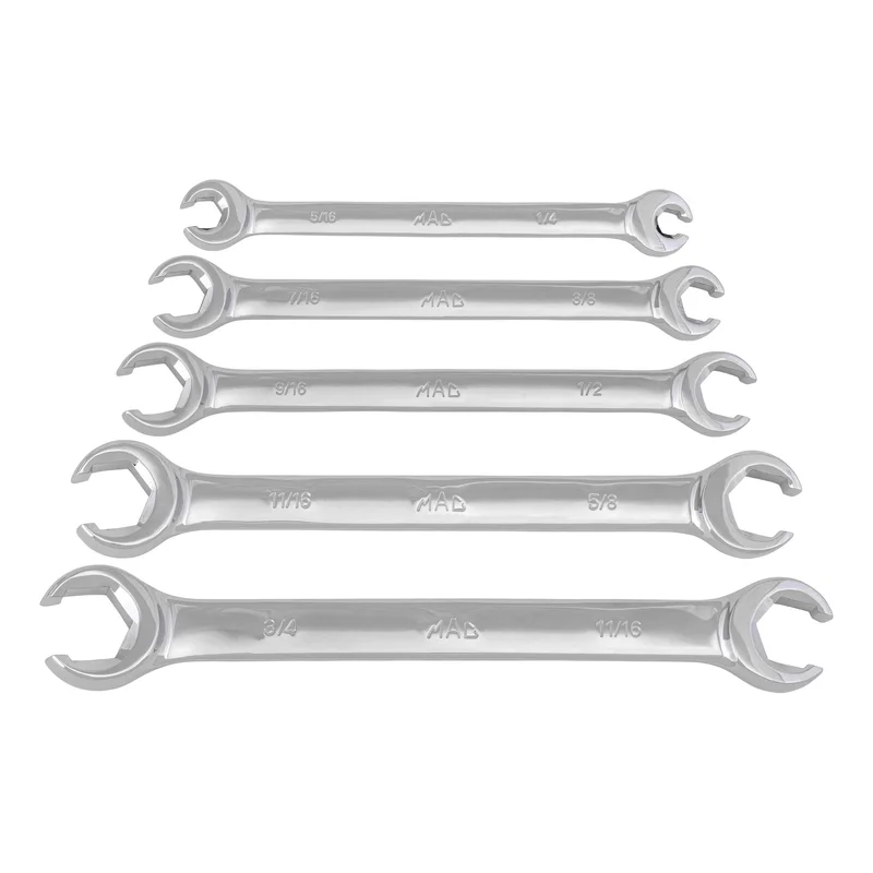 5-PC. SAE Flare Nut Wrench Set