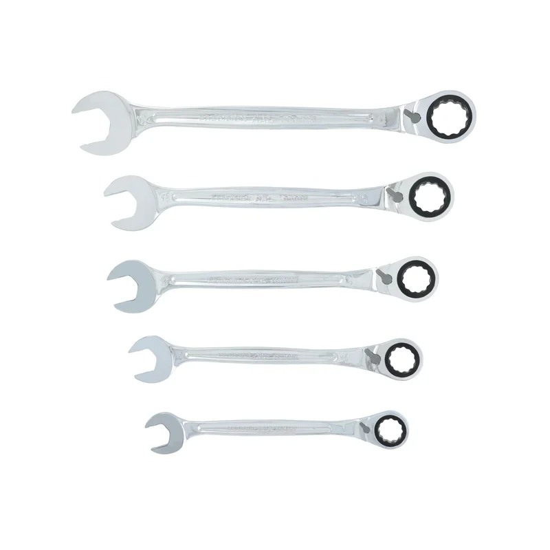 5-PC. SAE Large Reversible Ratcheting Wrench Set