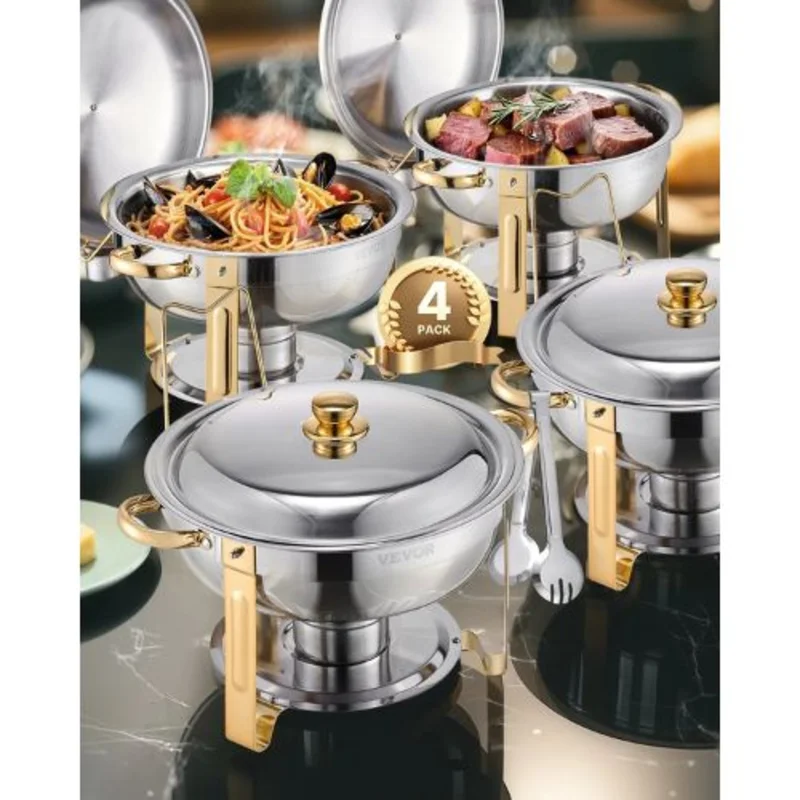 5-Qt Deep Table Pan For Catering Storage Food HZ-831 (Pack of 4)
