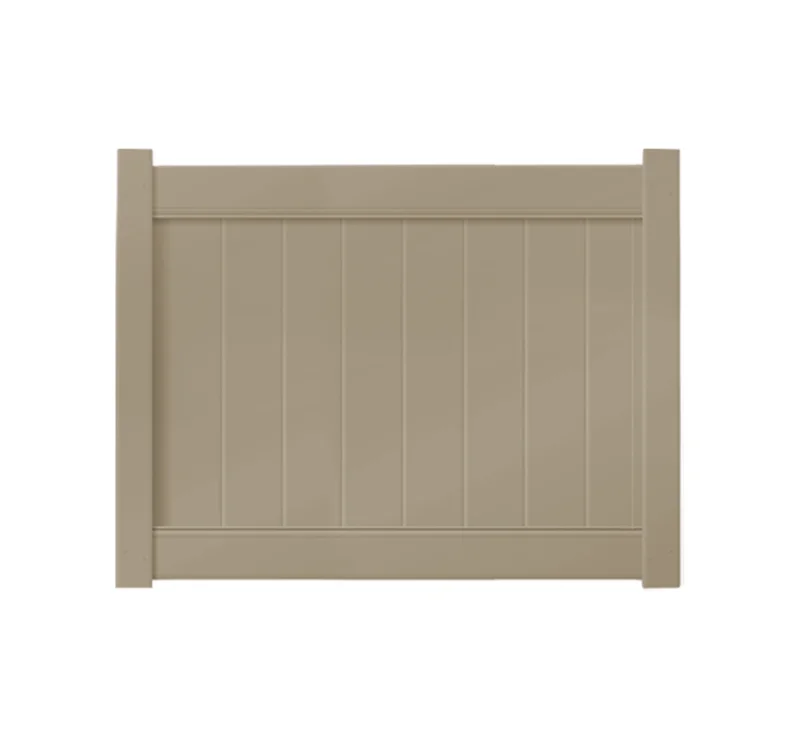 5' x 4' Khaki Single Swing Vinyl Gate