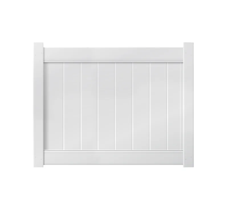 5' X 4' White Single Swing Vinyl Gate