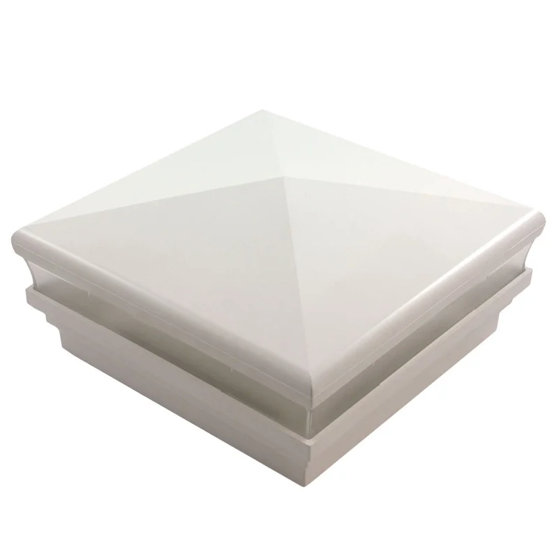 5" x 5" Neptune Low Voltage LED Light Post Cap (Box of 6) White