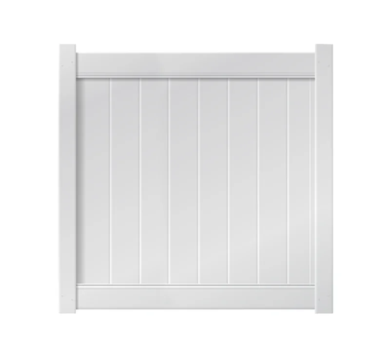 5 x 5 White Single Swing Vinyl Gate