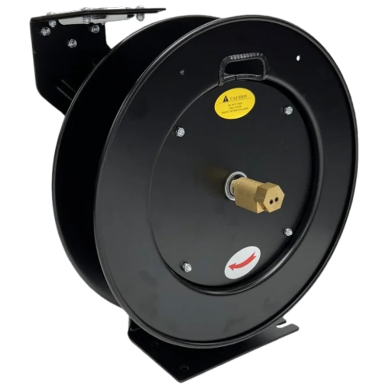50' Retractable Hose Reel for 1/4" Twin Hose Black Painted BSVIPERHR (Hose Not Included)